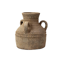 Alexandra House Living Amphore en terre cuite brune 35 x 35 x 37 cm