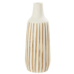 Paris Prix Vase Design en Bois Ying 45cm Blanc & Naturel