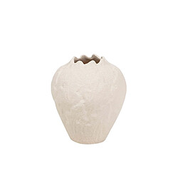 Alexandra House Living Vase en céramique beige 18 x 18 x 20 cm