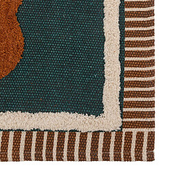 Atmosphera Tapis Déco Design Be Vintage 60x90cm Bleu