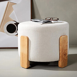 Acheter Paris prix Pouf design en tissu - Naturel