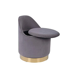 Acheter Paris Prix Tabouret Pivotant en Velours Viktor 68cm Gris