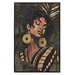 Alexandra House Living Tableau représentant une femme, peint à 30 % à la main, 83 x 4 x 123 cm