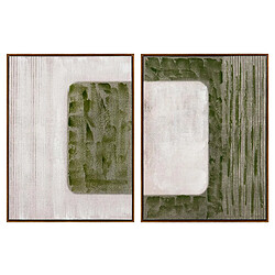Alexandra House Living Ensemble de 2 tableaux peints à 80 % à la main, 60 x 4 x 80 cm