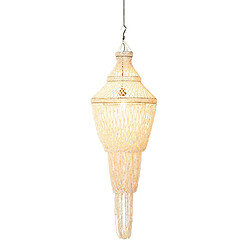 Paris Prix Lampe Suspension Coquillage Daisy 176cm Naturel