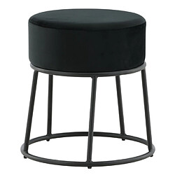 Paris prix Pouf rond velours - Noir