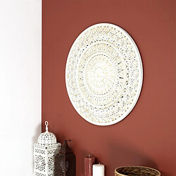 Acheter The Home Deco Factory Décoration Murale Ethnique 60cm Blanc & Or