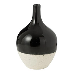 Paris Prix Vase Déco en Porcelaine Iva 24cm Noir & Blanc 