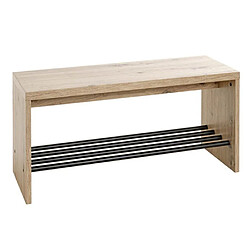Paris prix Banc à chaussures bois - Noir