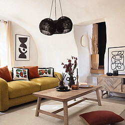 Avis Atmosphera Vase Déco avec Anses Olme 22cm Noir