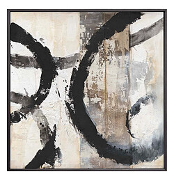 Alexandra House Living Peinture abstraite 100% peinte à la main 120 x 5 x 120 cm