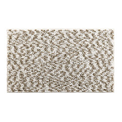 Paris Prix Tapis de Bain Friza 45x75cm Blanc & Marron