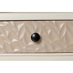 Alexandra House Living Table d'appoint en pin MDF blanc et marron 36 x 34 x 72 cm