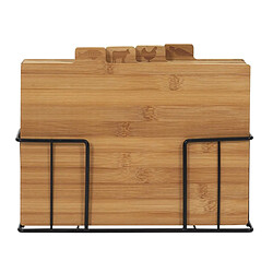 Paris Prix Lot de 4 Planches à Découper Socle 29cm Naturel