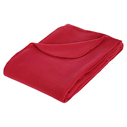 Atmosphera Plaid Polaire Jeremy 125x150cm Rouge