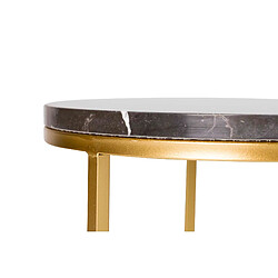 Alexandra House Living Lot de 2 tables en métal blanc/noir 41 x 41 x 50 cm / 35 x 35 x 43 cm