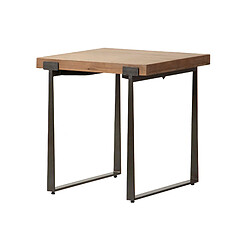Alexandra House Living Table d'appoint en bois et métal marron 58 x 58 x 61 cm