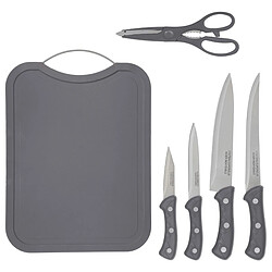 Five Simply Smart Lot Planche à Découper & Ustensiles Rita 34cm Gris