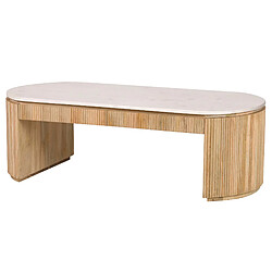 Alexandra house living Table basse Tyla - Marron et blanc