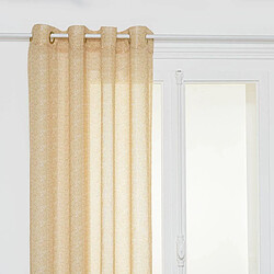 Atmosphera Rideau Voilage à Œillets Indie 140x240cm Ocre