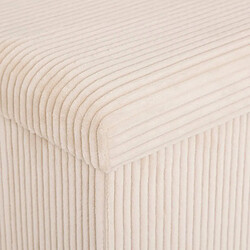 Acheter Atmosphera Pouf Pliant Coffre Arum 38cm Ivoire