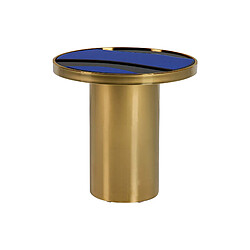 Alexandra House Living Table d'appoint en acier inoxydable doré 55 x 53 x 55 cm