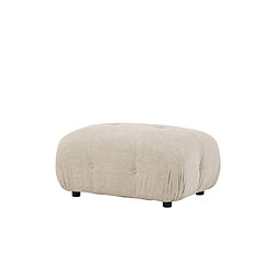 Paris prix Pouf module de canapé Mika - Beige pas cher