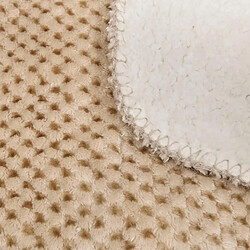 Atmosphera Plaid Sherpa en Flanelle Lyno 130x170cm Beige