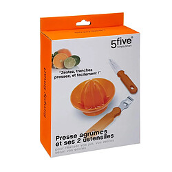 Five Simply Smart Set 3 Ustensiles de Découpe Agrume 22cm Orange
