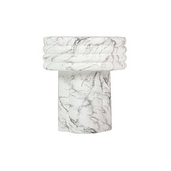 Alexandra House Living Table d'appoint blanche Sedit 37 x 37 x 42 cm