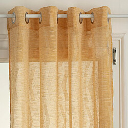 Atmosphera Rideau Voilage à Œillets Safari 140x240cm Ocre