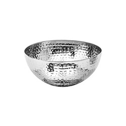 Secret De Gourmet Saladier en Inox Martelé 19cm Argent