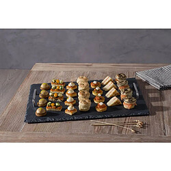 Secret De Gourmet Plateau de Présentation Ardoise 40cm Gris pas cher
