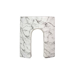 Alexandra House Living Table d'appoint/tabouret Sedit blanc 41 x 41 x 47 cm