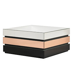 Alexandra House Living Table basse miroir Aurham 91 x 91 x 46 cm