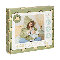 Avis Atmosphera Plaid Sweat Capuche Enfant Dino 60x95cm Vert