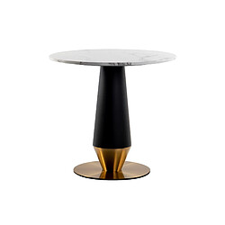 Alexandra house living table à manger en marbre - Or et noir