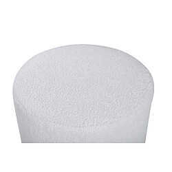 Acheter Paris prix Pouf rond bouclé Benji - Blanc et noir