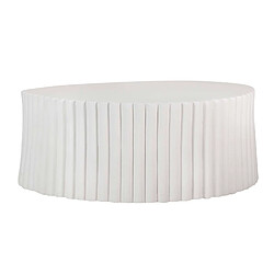 Alexandra House Living Table d'appoint Sedit blanche 106X106X42 Cm