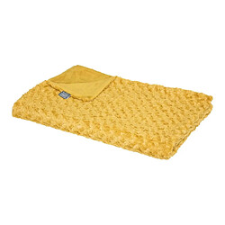 Atmosphera Plaid Imitation Fourrure Bouclée 120x160cm Ocre