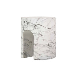 Alexandra House Living Table d'appoint/tabouret Sedit blanc 41 x 41 x 47 cm