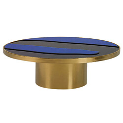 Alexandra House Living Table basse en acier inoxydable doré 100 x 100 x 33 cm