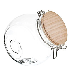 Paris Prix Bocal de Conservation Bois 1,3L Transparent