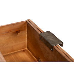 Alexandra House Living Petite table en bois et métal, marron et noir, 50 x 40 x 63 cm