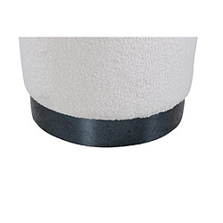 Avis Paris prix Pouf rond bouclé Benji - Blanc et noir