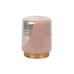 Alexandra House Living Tabouret/table d'appoint en métal rose 34 x 34 x 45 cm