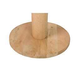 Alexandra house living Table à manger bois et marbre - Marron et noir