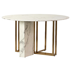 Alexandra house living Table à manger marbre - Multicolore