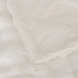 Atmosphera Plaid Imitation Fourrure 3D Zephy 120x160cm Blanc