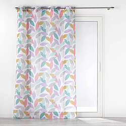Paris Prix Rideau Voilage à Œillets Imprimé Fantasia 140x240cm Multicolore